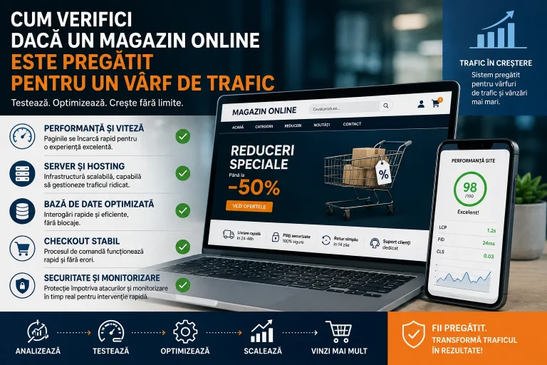 magazin online pregătit pentru trafic