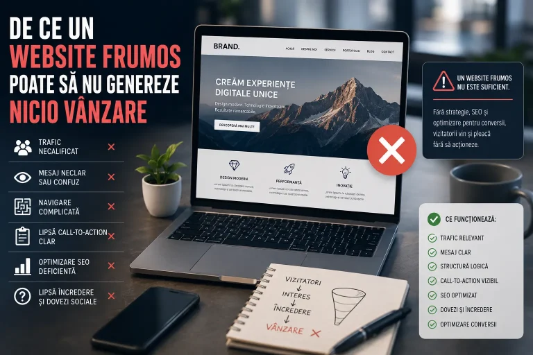 website care nu generează vânzări