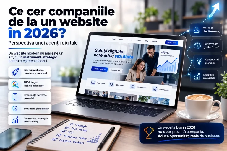Website pentru companii în 2026: ce cer firmele de la un site modern website pentru companii în 2026